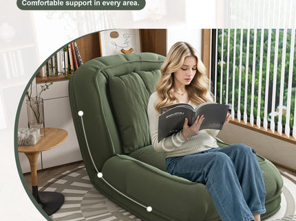 Upholstered Foldable Lazy Sofa Bed For Adults And Pets