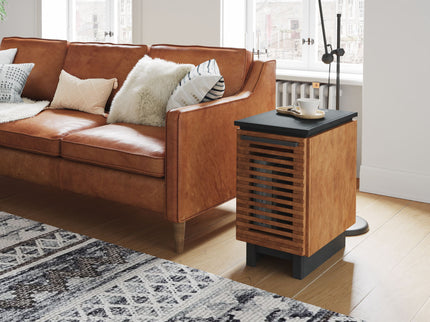 Chairside Table - Black / Bourbon