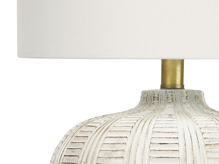 Transitional Lighting, Table Lamp, Resin - Cream