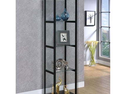 Serena - 4 Shelf Curio Cabinet - Black