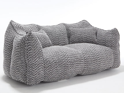 Comfortable Dual Beanbag Chair With High Resilience Foam Core For 2 People
