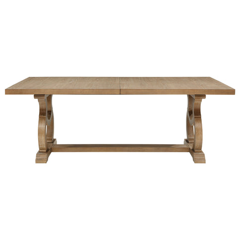 Fremont - Trestle Rectangular Dining Table With Removable Leaf