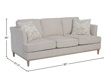 Sofa With 3 Reversable Cushions And 2 Pillows