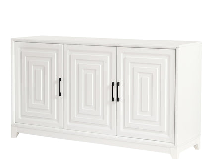 TV Stand, Media Console Cabinet With 2 Spacious Storage Space
