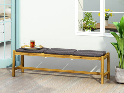 Cambria - Rustic 3 Seater Bench - Teak