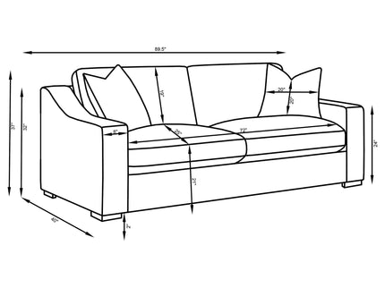 Chelan - Sloped Arm Sofa