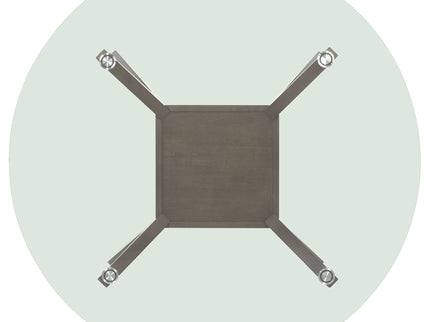Flynn - Round Glass Top Dining Table - Brown