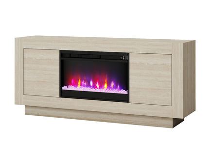 Fireplace TV Stand - Beige