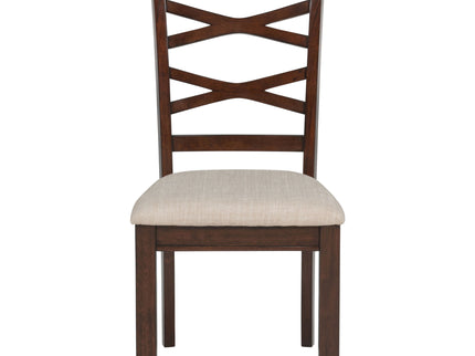 Verety - 5 Piece Round Dining Set With Chairs - Dark Brown