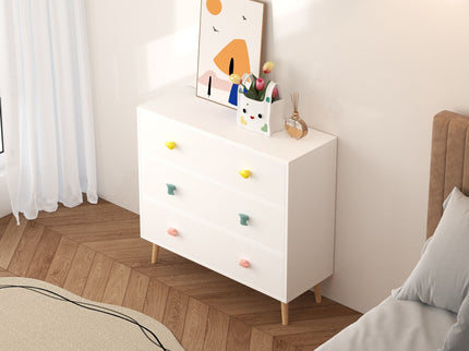 3 Drawer Dresser, Storage Cabinet With Anti Tip Safety