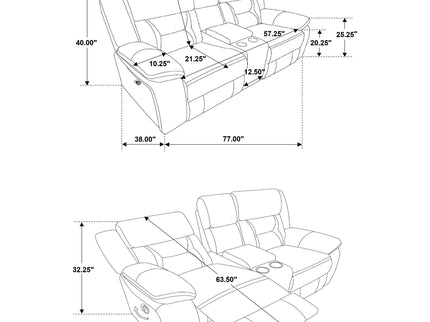 Brazelton - Pillow Top Arm Motion Living Room Set