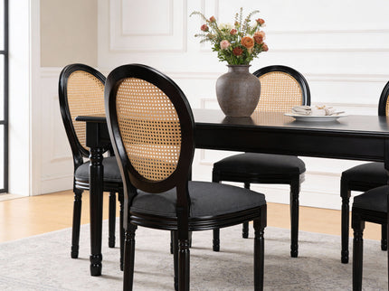 French Country Dining Chairs With Round Back (Set of 2)