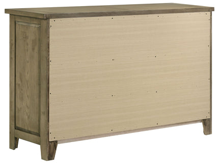 Pelton - 6 Drawer Dresser - Oak