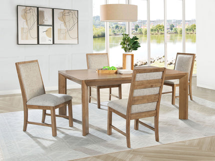 Rectangular Dining Set With Angular Legs