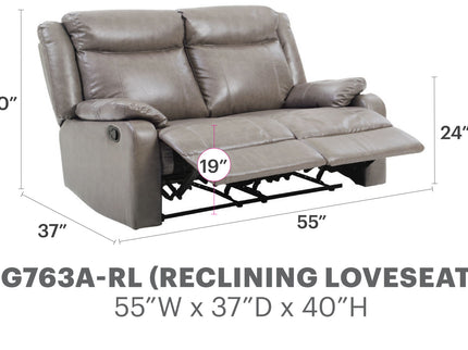 Stylish Reclining Loveseat For Two