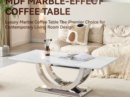 Rectangular Coffee Table With Base
