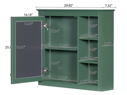 Bathroom Vanity With Top Sink, 2 Doors And 3 Drawers, Freestanding Set With Mirror Cabinet
