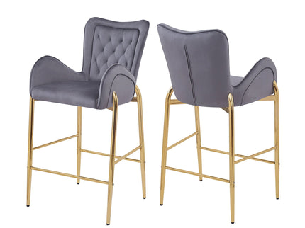 Fabric Counter Height Bar Stools (Set of 2)