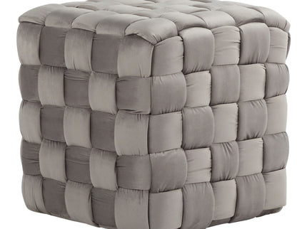Square Braided Ottoman -