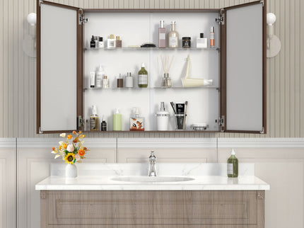 Medicine Cabinet, Wall Mounted Bathroom Mirror With Storage