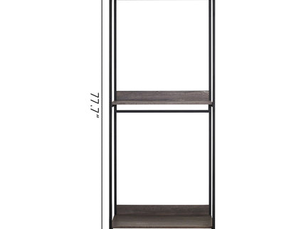 Monica - Farmhouse Industrial Wood Walk In Closet