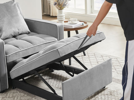 Modern 3 In 1 Sofa Bed Chair, Adjustable Recliner