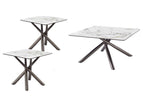White / 3 Pc. Coffee Table, 2 End Tables