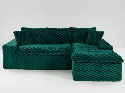 Modular Sofa, Convertible Twin Seat With Chaise Lounge