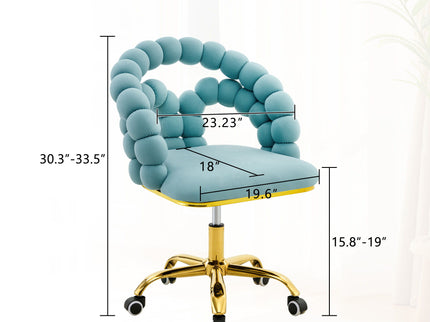 Puffy Bubble, Ball Chain Accent Chair With 5 Claw Casters
