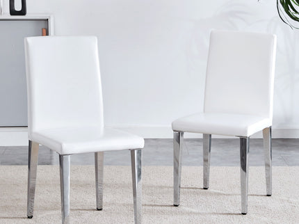 Elegant Upholstered Chairs & Metal Legs