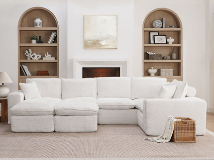 Sectional Sofa With Moveable Ottoman