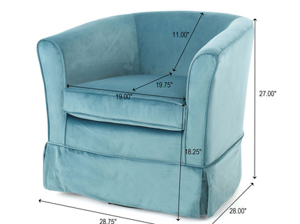 Zeniqua - Upholstered Swivel Chair With Loose Cover