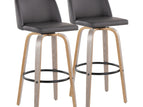 Dark Gray / Faux Leather