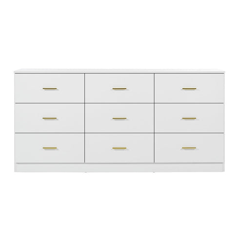 9 Drawer Dresser, Ample Storage For Bedroom