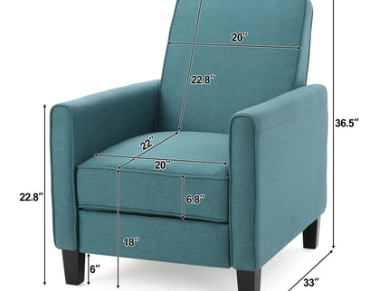 Upholstered Push Back Recliner Chair For Living Room