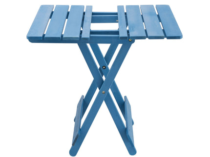 Folding Square Table For Backyard - Blue