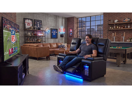 Sinai - Power Recliner With Dual Adjustment - Black