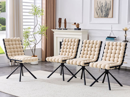 Puffy Bubble, Ball Chain Dining Chairs For Dining Room (Set of 2)