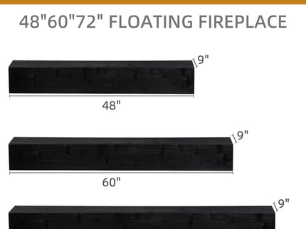 Fireplace Mantel Floating Shelf For Home Decor