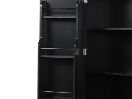 Bathroom Storage Cabinet With Doors And Drawer, Adjustable Shelf