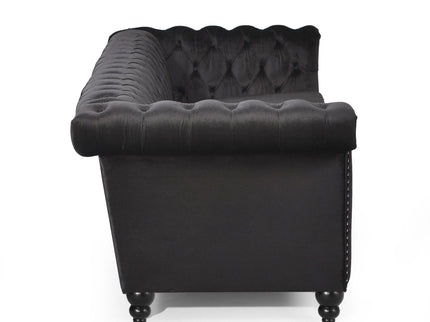 Chesterfield Style 3 Seater Sofa With Deep Button Tufting