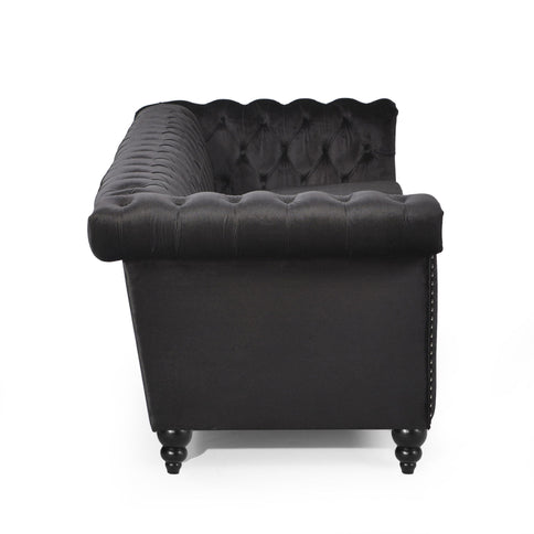Chesterfield Style 3 Seater Sofa With Deep Button Tufting