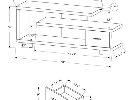 TV Stand, Console, Media Entertainment Center Storage Cabinet, Contemporary & Modern