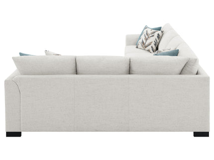 Radison - Upholstered Sectional Sofa With Hidden Sleeper - Greige