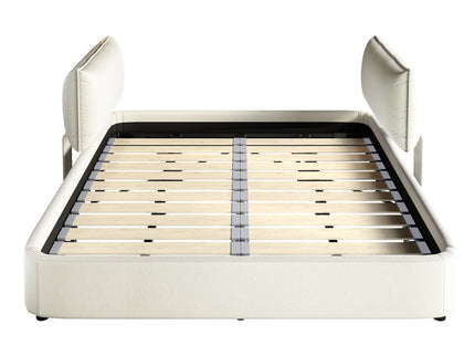 Cloud Bed Frame With Oversized Padded Movable Headboard