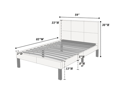 Simple Upholstered Bed