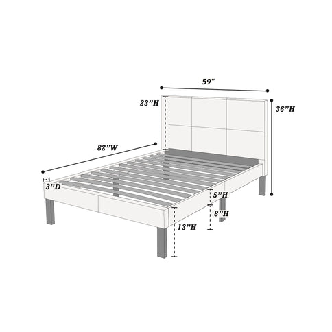 Simple Upholstered Bed