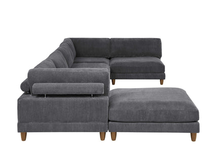 Modern Modular Sectional With Adjustable Back Support