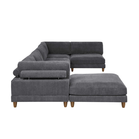 Modern Modular Sectional With Adjustable Back Support
