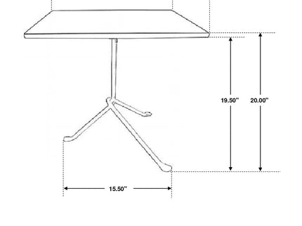 Accent Table With Tripod Legs - Brown